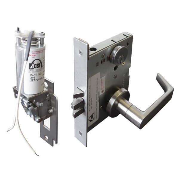 Architectural Control Systems Gemini Locking Systems Operator Only Fail Safe Operation Power Lock, 24 Volt DC, 626 Satin Chrome 8501M-PL-24VDC-626-RH - main